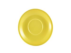 Genware Porcelain Yellow Saucer 16cm (Pack of 6) - 182115Y - 1