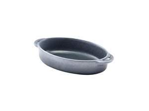 Forge Graphite Stoneware Oval Dish 17.5 x 11.5 x 4cm (Pack of 6) - CT-OD18G - 1