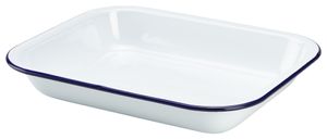 Enamel Baking Tray 28 x 23 x 4.5cm (Pack of 6) - 61028 - 1