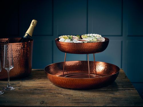 GenWare Copper Hammered Aluminium Platter 31cm - SPH31C - 5