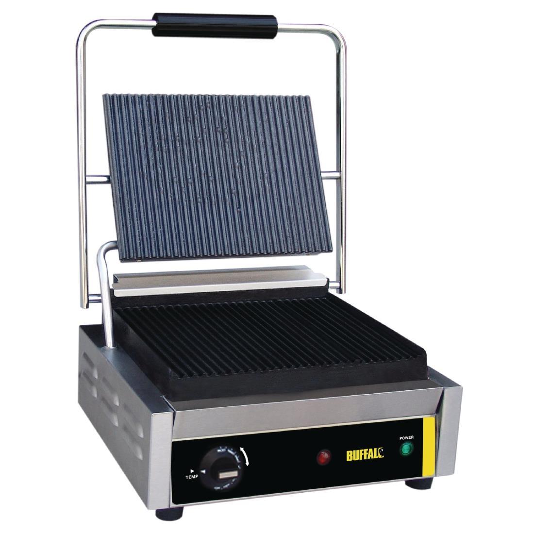 Buffalo Bistro Contact Grill Large Ribbed - DM903 - 1