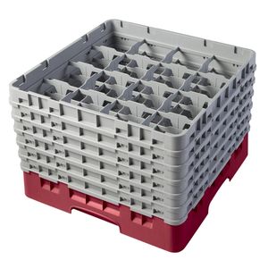 Cambro H298mm Cranberry 16 Compartment Camrack - 1