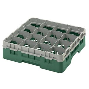 Cambro H114mm Green 16 Compartment Camrack - 1