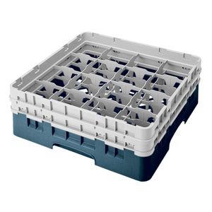 Cambro H133mm Teal 16 Compartment Camrack - 1