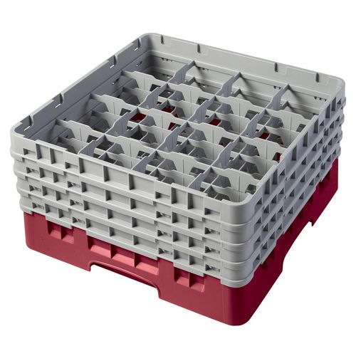 Cambro H215mm Cranberry 16 Compartment Camrack - 1