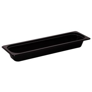 Cambro 65mm Deep High Heat 2/4 GN Pan Black - 1