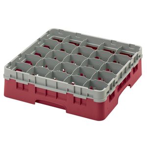 Cambro H114mm Cranberry 25 Compartment Camrack - 1
