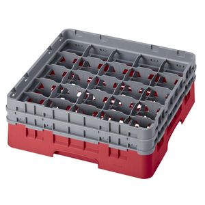 Cambro H133mm Red 25 Compartment Camrack - 1