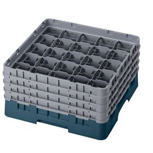 Cambro H215mm Teal 25 Compartment Camrack - 1