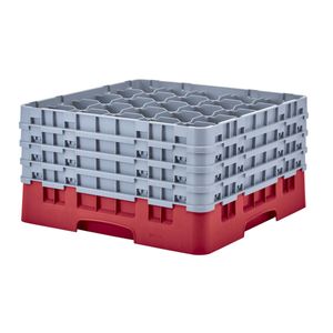 Cambro H238mm Red 25 Compartment Camrack - 1