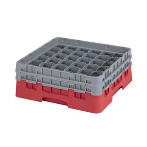 Cambro H133mm Red 36 Compartment Camrack - 1