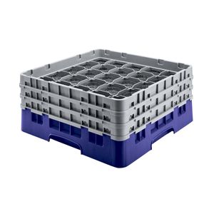 Cambro H155mm Navy 36 Compartment Camrack - 1