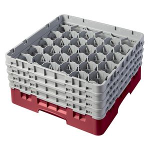 Cambro H215mm Cranberry 30 Compartment Camrack - 1