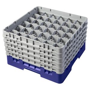 Cambro H257mm Navy 36 Compartment Camrack - 1