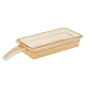 Cambro Single Handled High Heat 1/3 Food Pan Amber - 1