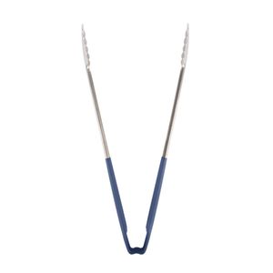 Vollrath Blue One-piece Kool-Touch Utility Grip Tong 406mm - 3