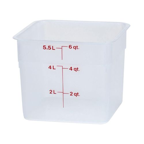 Cambro 5.7L Translucent CamSquare - 1