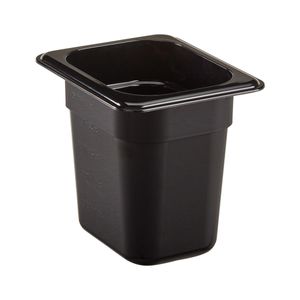 Cambro 150mm Deep 1/8 Black Polycarbonate GN Pan - 1