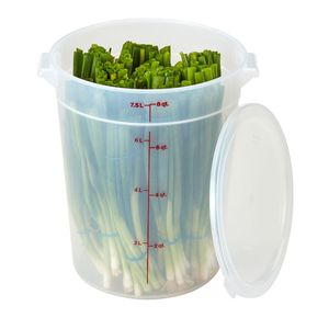 Cambro 7.6L Polypropylene Translucent Round - 3