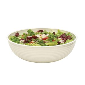 Cambro 3L White Polycarbonate Ribbed Bowl - 1