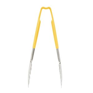 Vollrath Yellow One-piece Kool-Touch Utility Grip Tong 241mm - 3