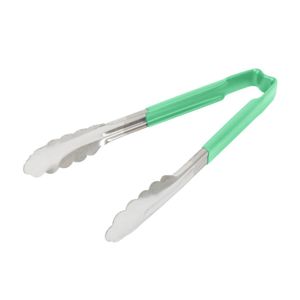 Vollrath Green One-piece Kool-Touch Utility Grip Tong 241mm - 1