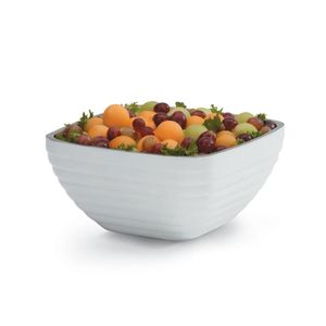 Vollrath 1.7L White Square Insulated Bowl - 3