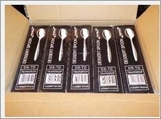 Genware Teardrop Dessert Spoon 18/0 (Dozen) - DS-TD - 7