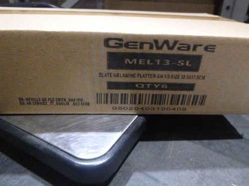GenWare Melamine Slate Effect Platter GN 1/3 - MEL13-SL - 13