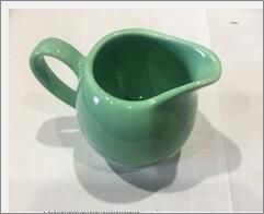 Genware Porcelain Green Jug 14cl/ 5oz (Pack of 6) - 373114GR - 3