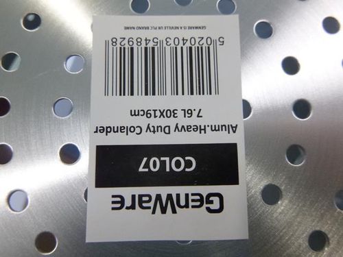 Alum. Heavy Duty Colander 7.6L 30 x 19cm - COL07 - 8