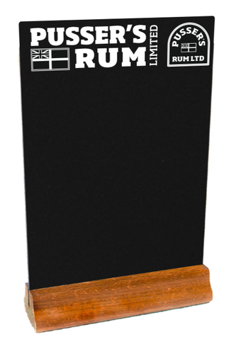 A4 HPL Rectangular Chalkboard Table Top Holder - Custom Printed - 2