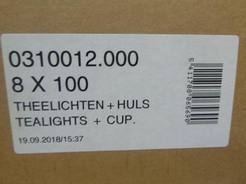 Tea Light 4 Hour (Pack 100) - TL4 - 7