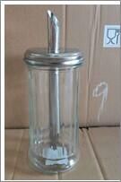 Sugar Pourer Clear Glass Base S/ St. Tube Top - KC003 - 3