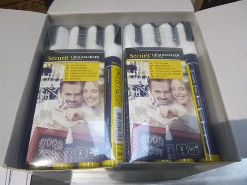 Chalkmarkers 4 Pack White Medium - SMA510-V4-WT - 4