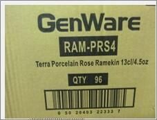 Terra Porcelain Rose Ramekin 13cl/ 4.5oz (Pack of 12) - RAM-PRS4 - 10