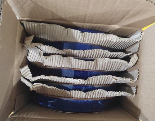 Terra Porcelain Aqua Blue Two Tone Presentation Plate 26cm (Pack of 6) - PRT-PBL26 - 19