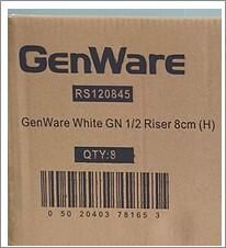 GenWare White GN 1/2 Riser 8cm (H) - RS120845 - 16