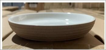 GenWare Kava White Stoneware Ribbed Plate 18cm (Pack of 6) - PR-KWR18 - 4
