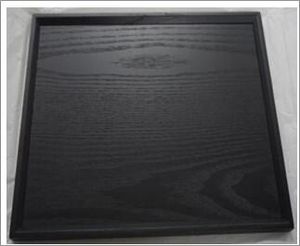 GenWare Black Wood Veneer Amenity Tray - WVAT-3425BK - 3