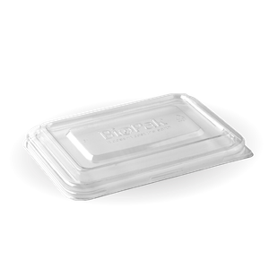 BioPak RPET Lid To Fit 500/600ml BioCane Containers (Pack of 500) - B-LBL-RPET(D) SMALL-UK - 2