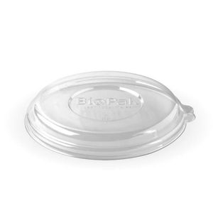 BioPak RPET Lids To Fit 800-1,180ml Natural BioCane Bowls (Pack of 400) - B-BLL-RPET(D)-UK - 1