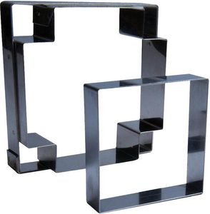 Matfer Mozaïk Set Of 4 Stainless Steel Squares 9x9x2cm - 11605-01 - 1
