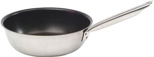 Matfer Tradition Stainless Steel Non-stick Splayed Sauté Pan 28cm - 10228-02 - 1