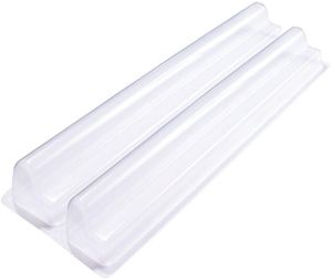 10 Double Thermoformed Yule Log Frames Ludik 57x8x7cm - 11356-03 - 1