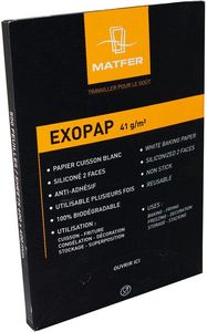 Exopap Exopap 500 Sheets Of Bleached Silicone Baking Paper Gn 1/1 53x32cm - 11005-03 - 1