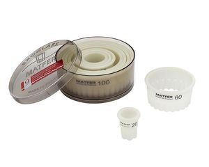 Matfer Exoglass Box Of 7 Round Fluted Cutters - 10912-03 - 1