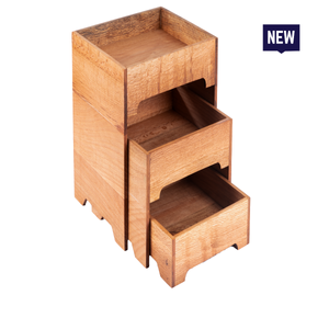 Bonzer 3-Layer Stand - Small - Oak 20 x 34 x H 33 cm - 13101-10 - 1