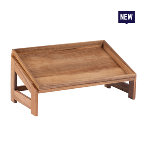 Bonzer 1-Tier Stand GN 1/1 - Oak 53 x 32.5 x H 22 cm - 13101-02 - 1