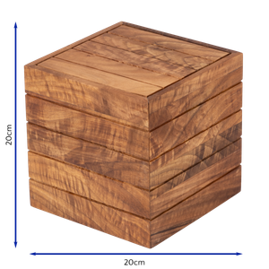 Bonzer Box Riser - Medium - Walnut 20 x 20 x H 20 cm - 13099-08 - 3